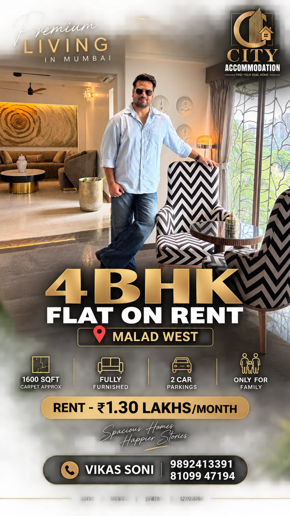 4BHK FLAT ON RENT