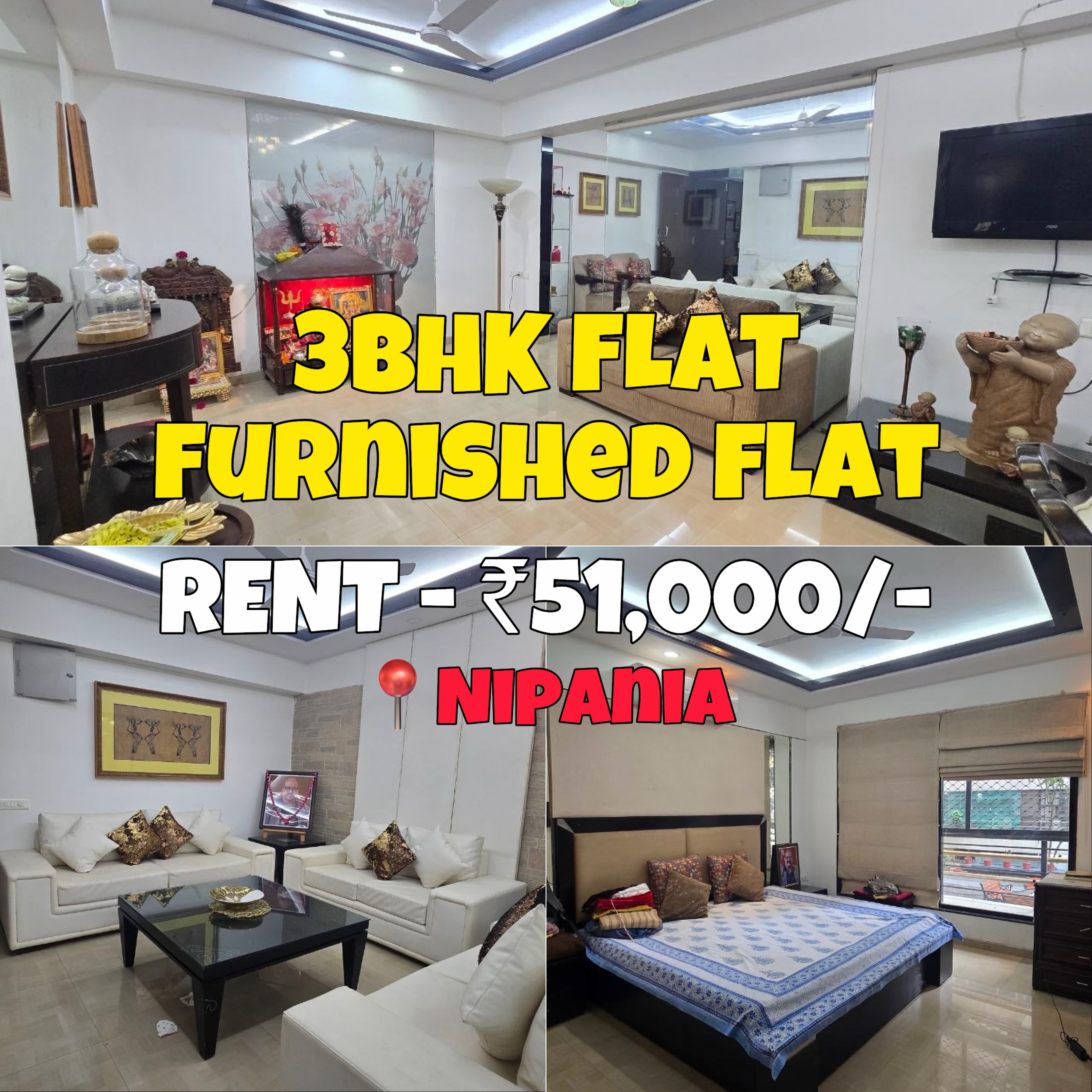3BHK FLAT ON RENT